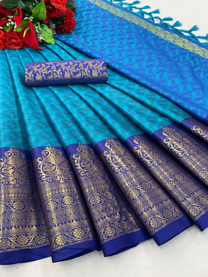 Aab Genius Non Catalogue Pure Mercerised cotton silk Designer Saree Catalogue